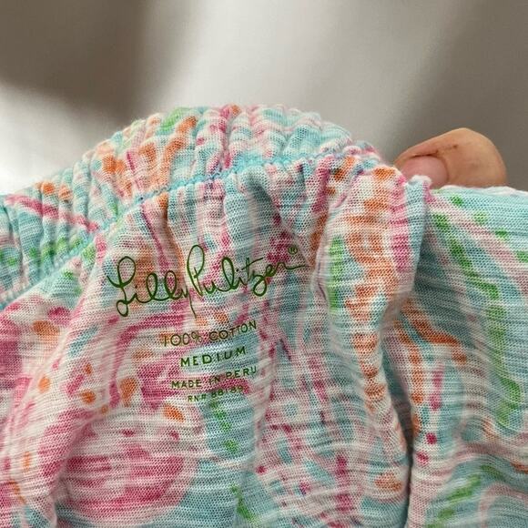 Lilly Pulitzer Wiley Jellies Be Jammin Strapless Ruffle Tube Top Size Medium - Picture 4 of 4